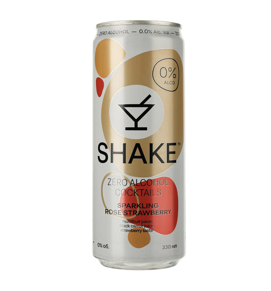 Напій б/а Shake Sparkling Strawberry 0.33 л з/б